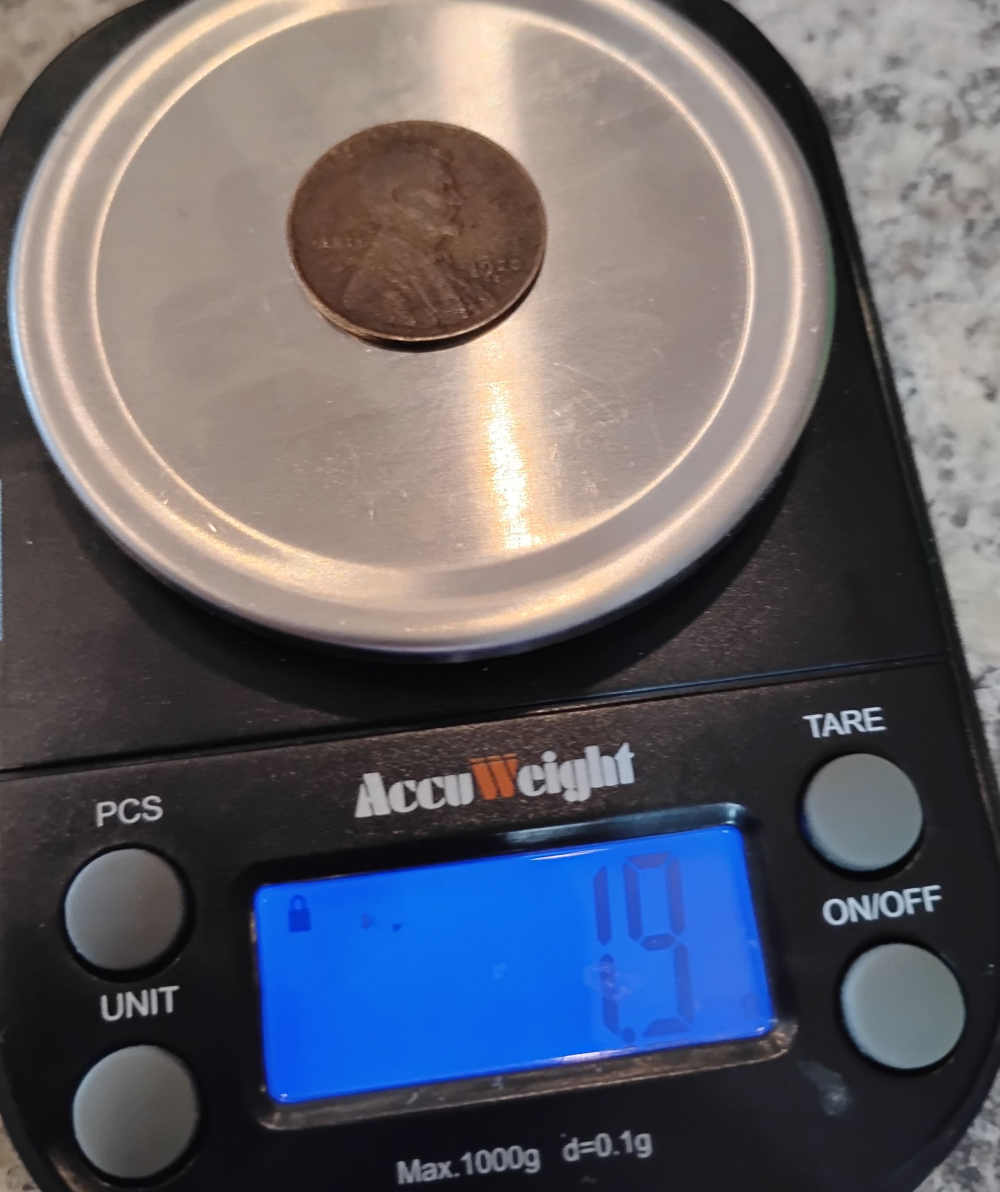 Found-A-Worn-1920-Wheat-Cent-That-Weighs-1.9-Grams